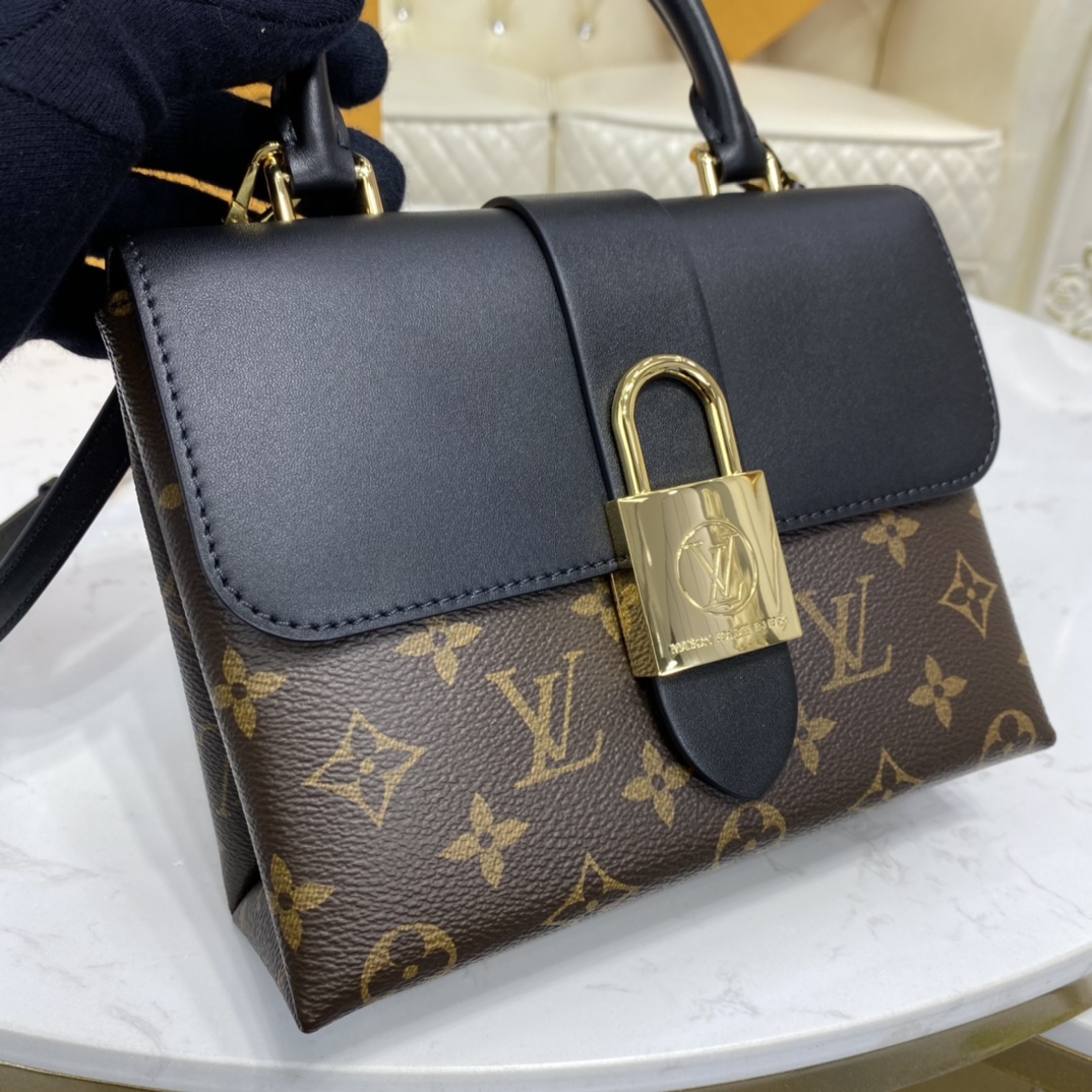 Louis Vuitton LOCKY BB Epi Leather Shoudler Bag M44141 Black